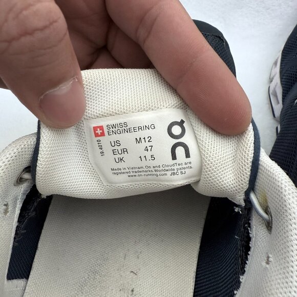 On Cloud Shoes Mens Size 12us Blue Swiss Engineering Athletic Sneaker - Picture 2 of 9